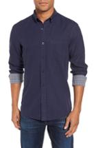 Men's Nordstrom Men's Shop Trim Fit Duofold Sport Shirt - Blue