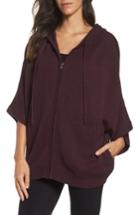 Women's Ugg Sweater Knit Poncho - Burgundy