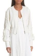 Women's Michael Stars Leather & Suede Moto Jacket