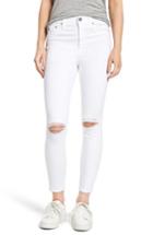 Women's Ag Mila Ripped High Waist Ankle Skinny Jeans - White