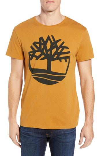 Men's Timberland Core Logo T-shirt - Brown