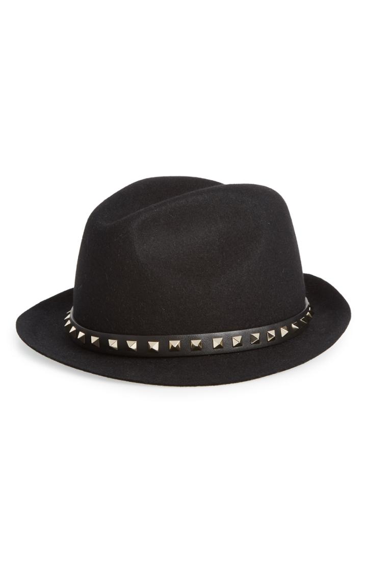 Women's Valentino Garavani Rockstud Felt Trilby -
