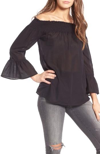 Women's Treasure & Bond Bell Sleeve Off The Shoulder Top