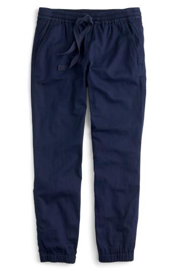 Women's J.crew Galicia Pull-on Cargo Pants - Blue