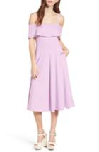 Women's Leith Cold Shoulder Midi Dress, Size - Purple