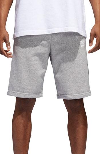 Men's Adidas Originals 3-stripes Shorts, Size - Grey