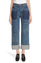 Women's Jw Anderson Shaded Pocket Wide Leg Ankle Jeans Us / 8 Uk - Blue