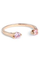 Women's Anita Ko Orbit Pink Sapphire Open Ring