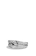 Women's David Yurman 'labyrinth' Single Loop Ring With Diamonds