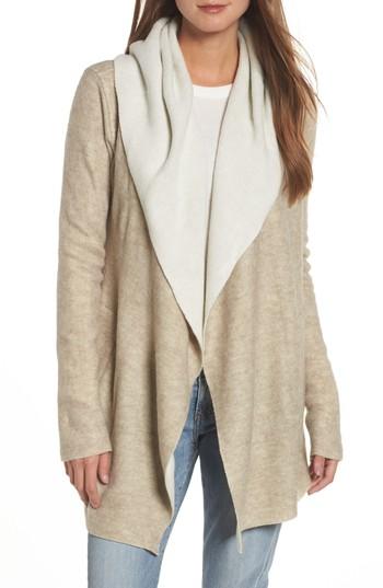 Women's Dylan Hooded Sweater Cardigan - Beige