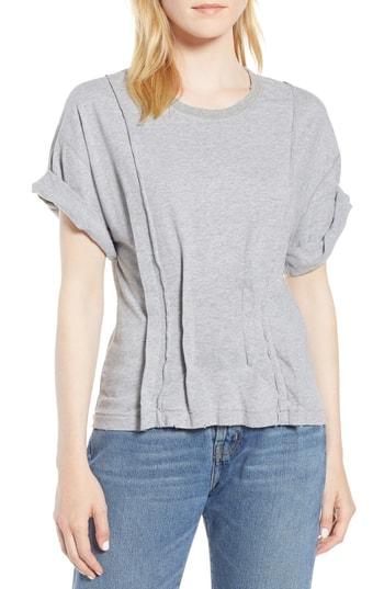 Women's Curent/elliott The Pintucked Tee - Grey