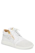 Men's Giuseppe Zanotti Double Zip Trainer Sneaker Us / 41eu - White