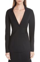 Women's Stella Mccartney Wrap Jacket Us / 40 It - Black