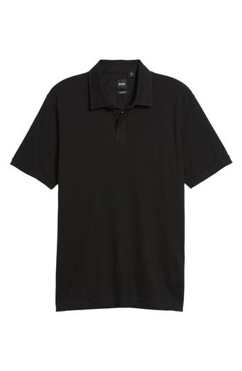 Men's Boss Press Flame Slim Fit Polo Shirt, Size - Black