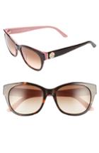 Women's Juicy Couture Black Label 53mm Gradient Sunglasses - Havana Pink