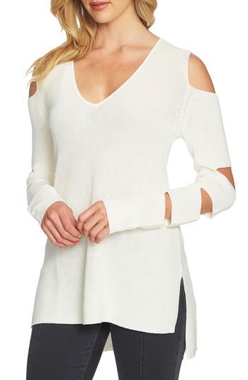 Women's 1.state Cutout Sweater - White