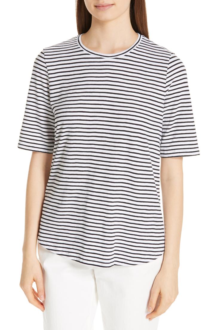 Women's Akris Punto Stripe Cotton Shirt