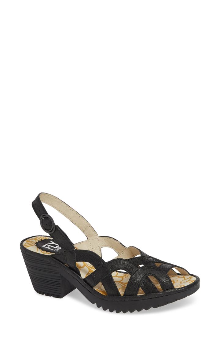 Women's Fly London Weza Sandal Us / 35eu - Black