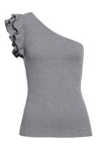 Women's Rebecca Taylor Ribbed Jersey One-shoulder Top