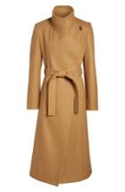 Women's Kenneth Cole New York Wool Blend Maxi Wrap Coat - Brown