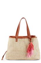 Sole Society Pipper Faux Leather Tote - Beige