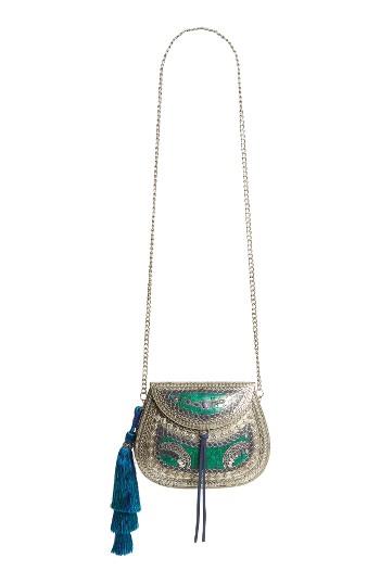 Sam Edelman Yaro Tasseled Iron Minaudiere - Blue