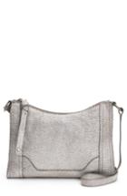 Frye Melissa Metallic Leather Crossbody Bag - Grey