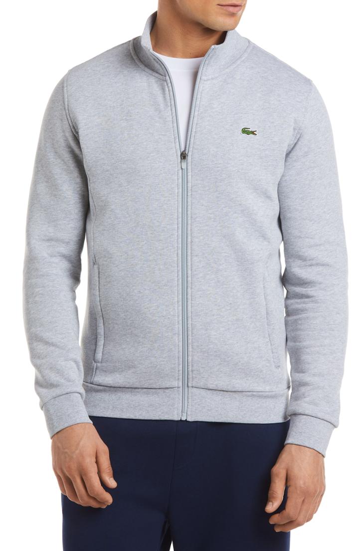 Men's Lacoste Fleece Zip Jacket (xxl) - Metallic