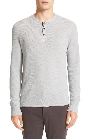 Men's Rag & Bone Gregory Wool Blend Henley Sweater