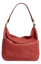 Frye Campus Rivet Leather Hobo - Red