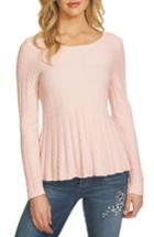 Women's Cece Chevron Stitch Sweater - Pink