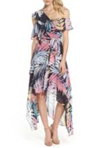 Women's Vince Camuto Asymmetrical Neck Maxi Dress - Blue
