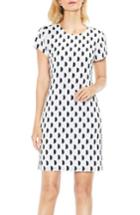 Women's Vince Camuto Graphic Clip Dot Shift Dress - White