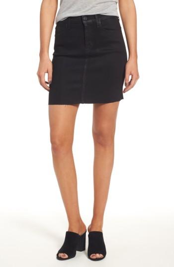 Women's Hudson Jeans Robbie High Waist Coated Denim Miniskirt