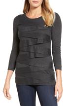 Women's Topshop Boucle Sleeve Sweater Us (fits Like 0) - Black