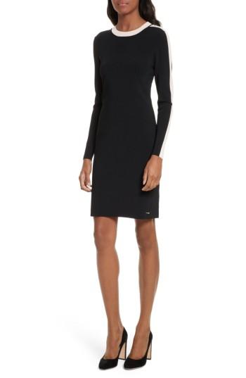 Women's Ted Baker London Palit Stripe Sweater Dress - Black