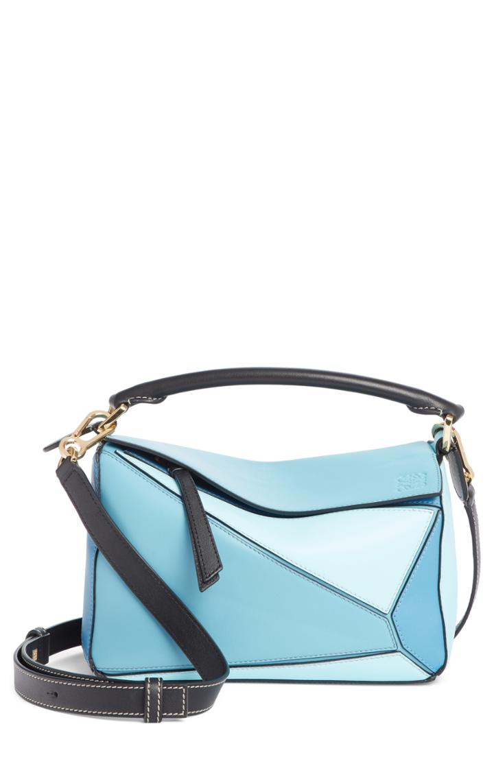 Loewe Small Puzzle Calfskin Leather Bag - Brown