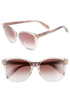 Women's Alexander Mcqueen 56mm Sunglasses - Shiny Pink Havana