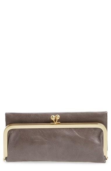 Women's Hobo 'rachel' Frame Wallet - Grey