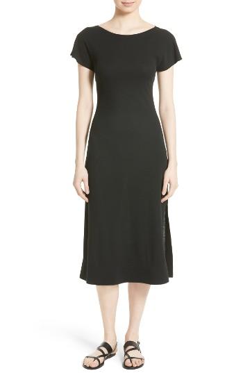 Women's Theory Andrizza Interlock Cotton Midi Dress