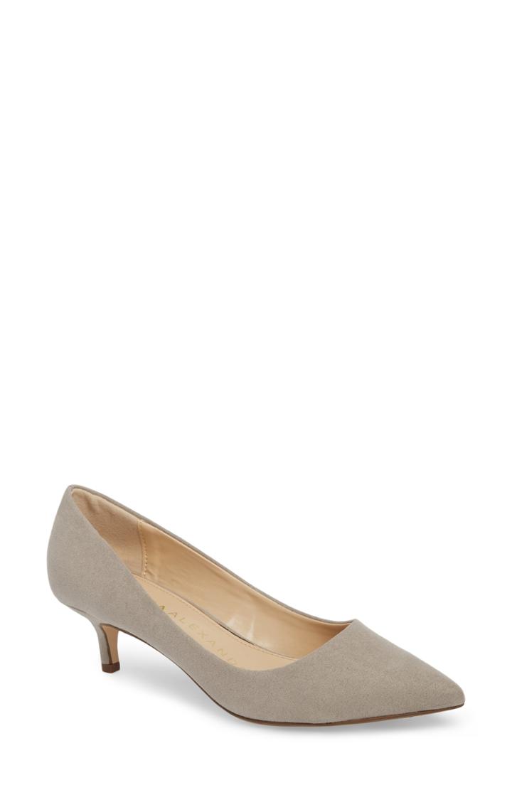 Women's Athena Alexander Target Kitten Heel Pump .5 M - Grey