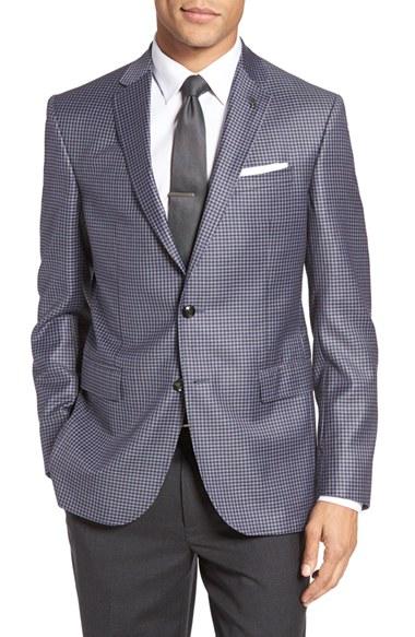 Men's Ted Baker London Jay Trim Fit Check Wool Sport Coat