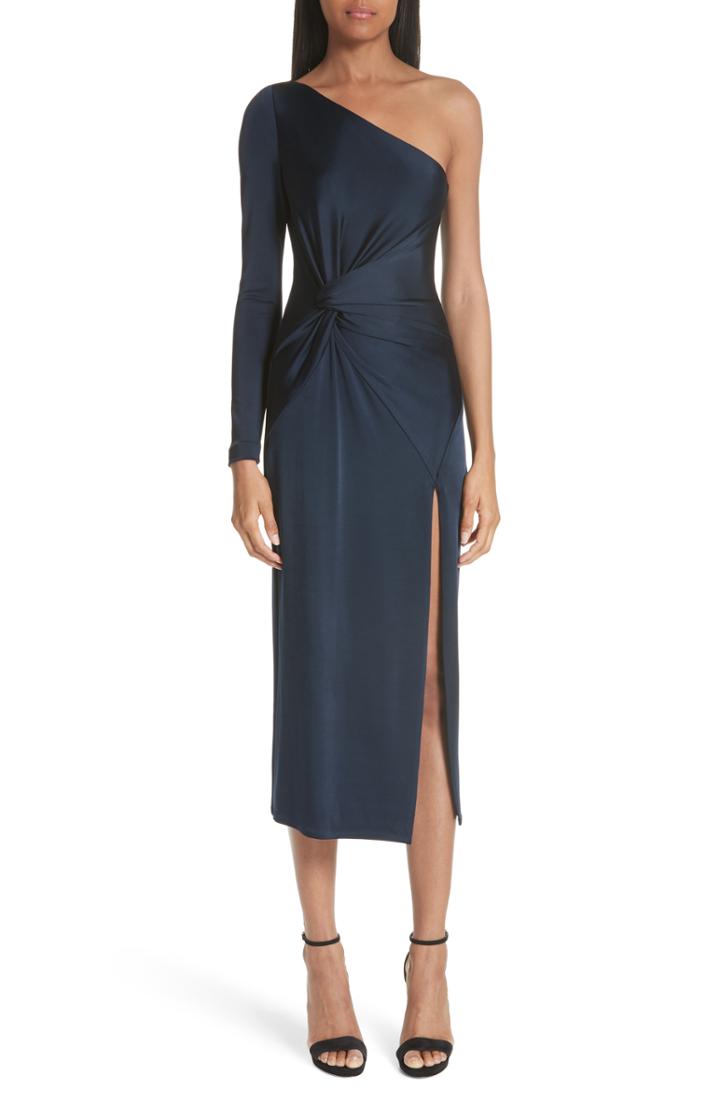 Women's Cushnie Et Ochs Denise Twist Detail One-shoulder Dress