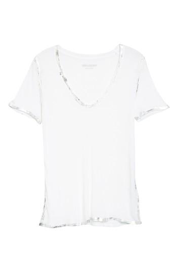 Women's Zadig & Voltaire 'tino' Foil Accent Tee