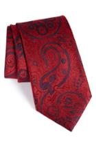 Men's Nordstrom Men's Shop Provincial Paisley Silk Tie, Size - Red
