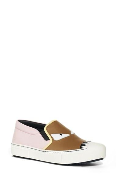 Women's Fendi Monster Sneaker .5us / 39eu - Brown
