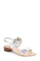 Women's Bos. & Co. Wand Embellished Slingback Sandal -8.5us / 39eu - Metallic