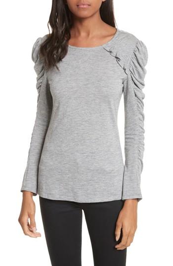 Women's Rebecca Taylor Ruffled Jersey Top - Blue