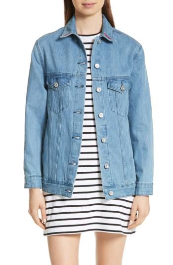 Women's Etre Cecile The Real Live Bunch Oversize Denim Jacket - Blue