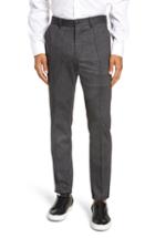 Men's W.r.k Herringbone Prospect Slim Fit Trousers - Grey